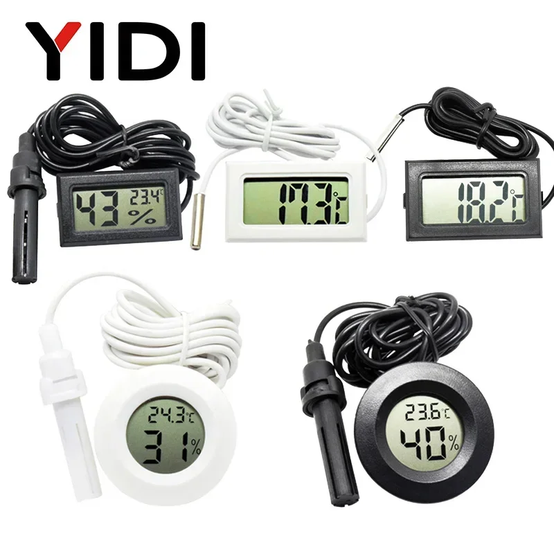 Planted Aquarium Temperature - Mini LCD Digital Thermometer Hygrometer Gauge