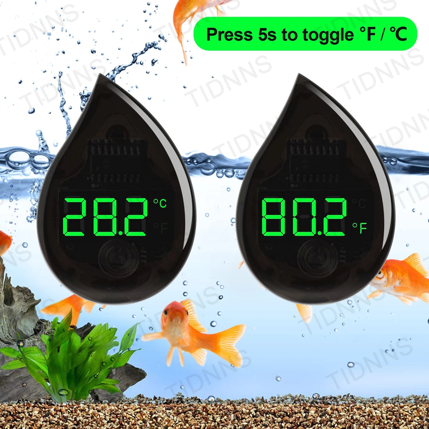 Aquarium Self-Adhesive Thermom - Planted Aquarium Temperature recension och pris