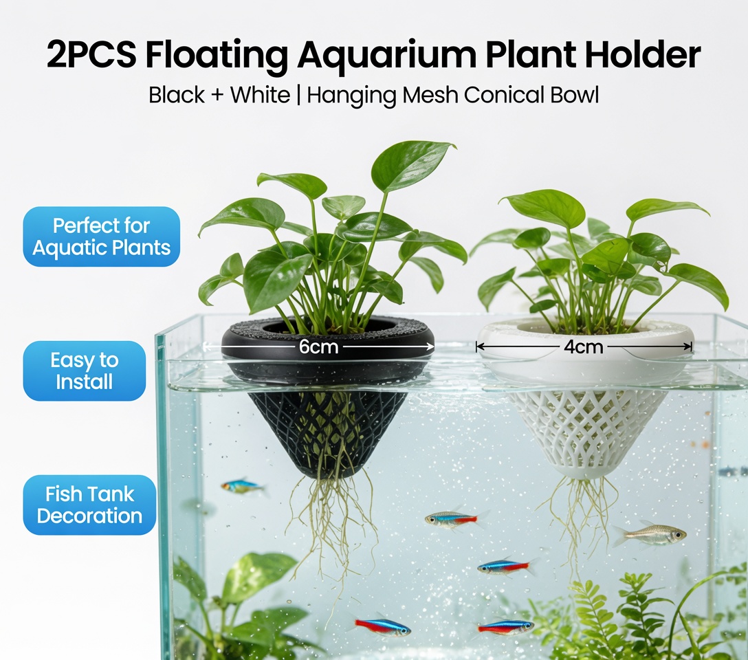 2PCS Floating Aquarium Plant H - Aquarium Plant Live recension och pris