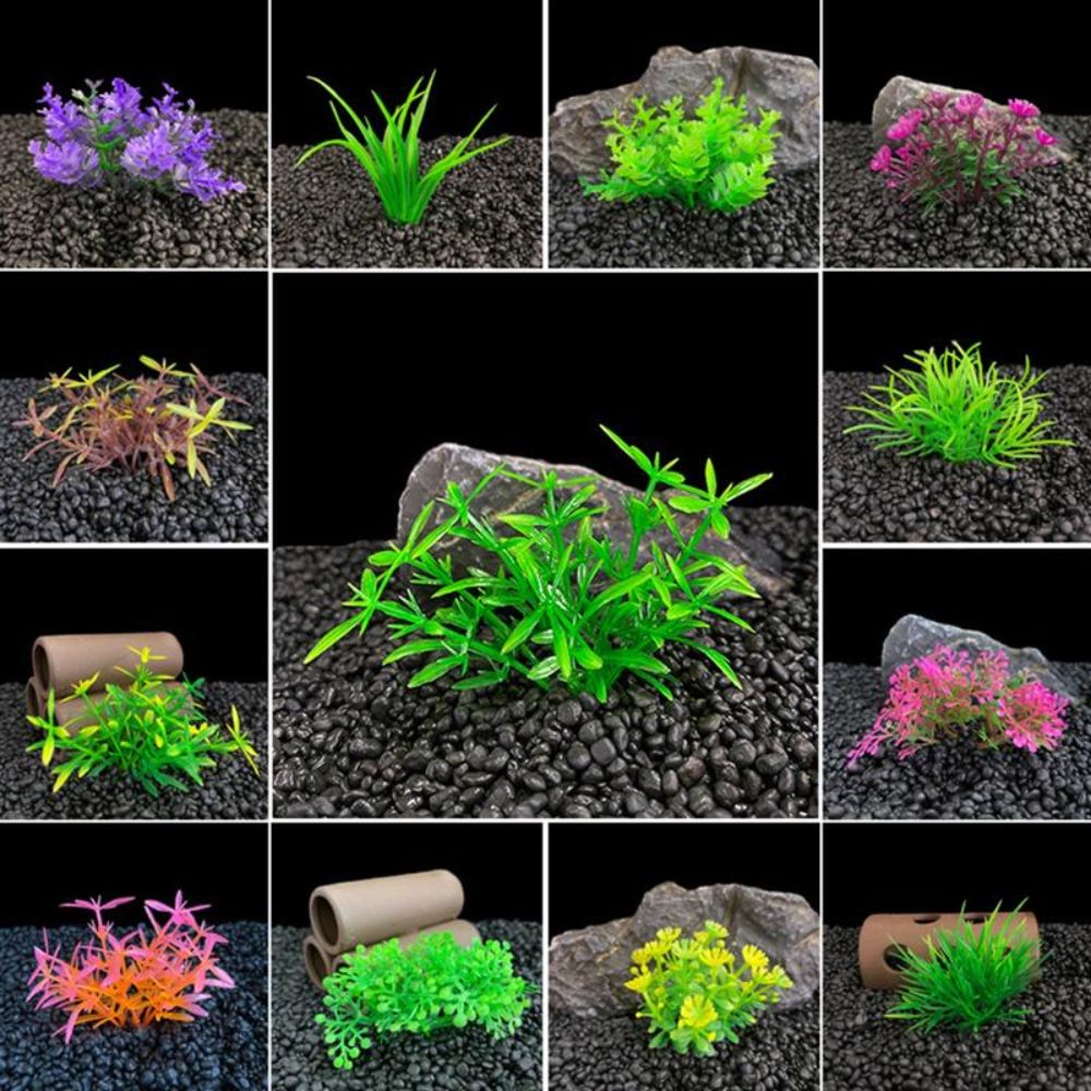 Plastic Artificial Aquarium Pl - Aquarium Planted Background recension och pris