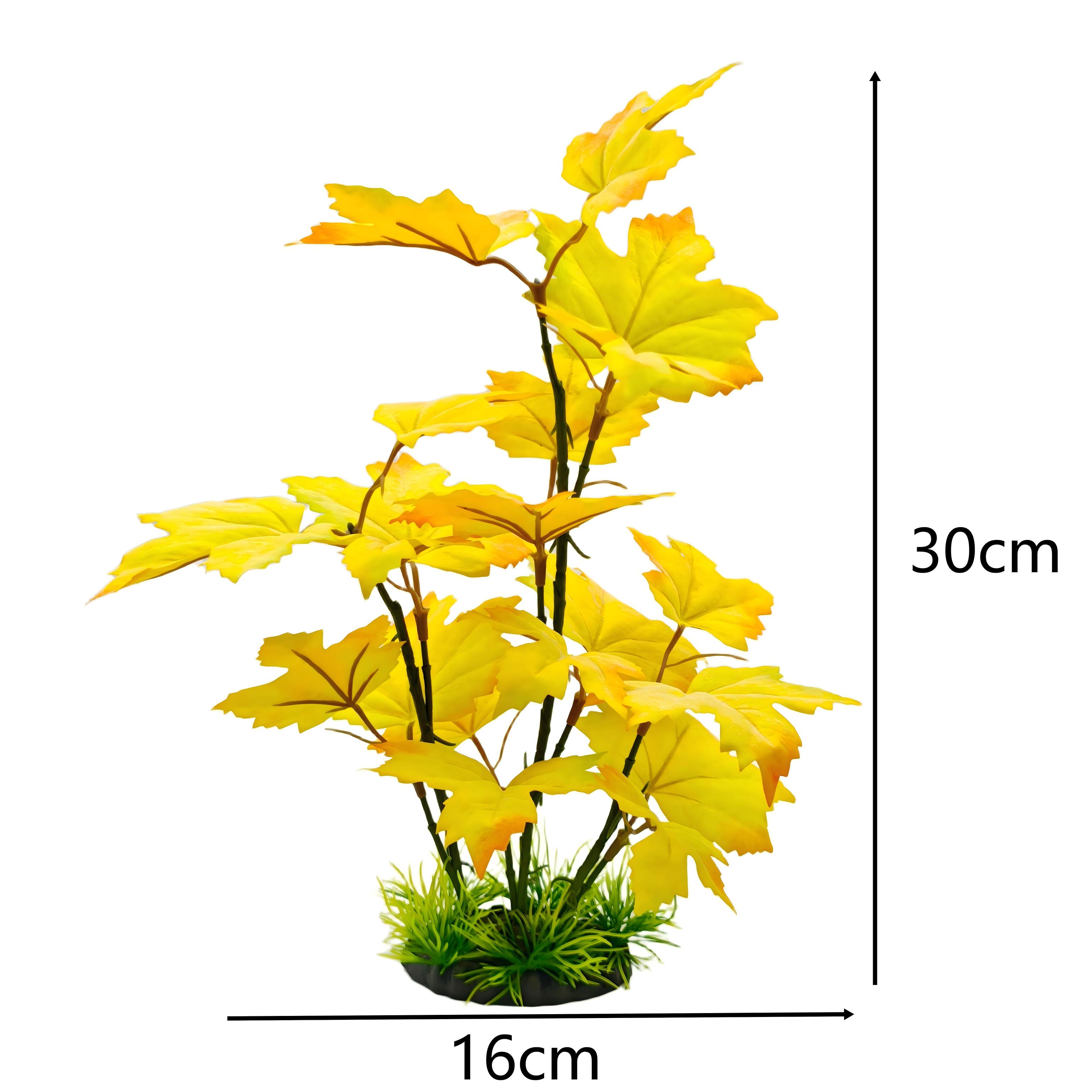 Artificial Leaves 30cm Aquariu - Planted Aquarium Yellow Water recension och pris