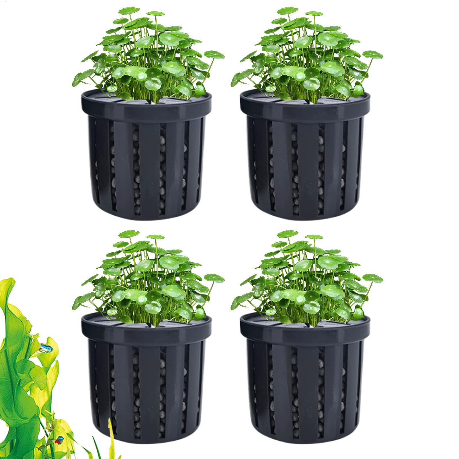 4 Pieces Aquarium Planter Pot  - Aquarium Plant Live recension och pris