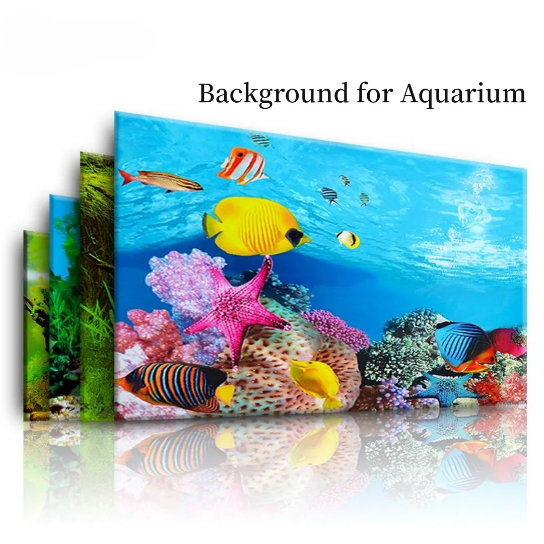 Background Aquarium 3D Sticker - Aquarium Planted Background recension och pris