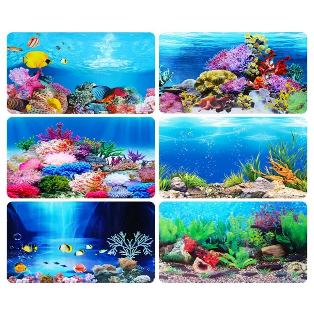 Background Aquarium 3D Sticker - Aquarium Planted Background recension och pris