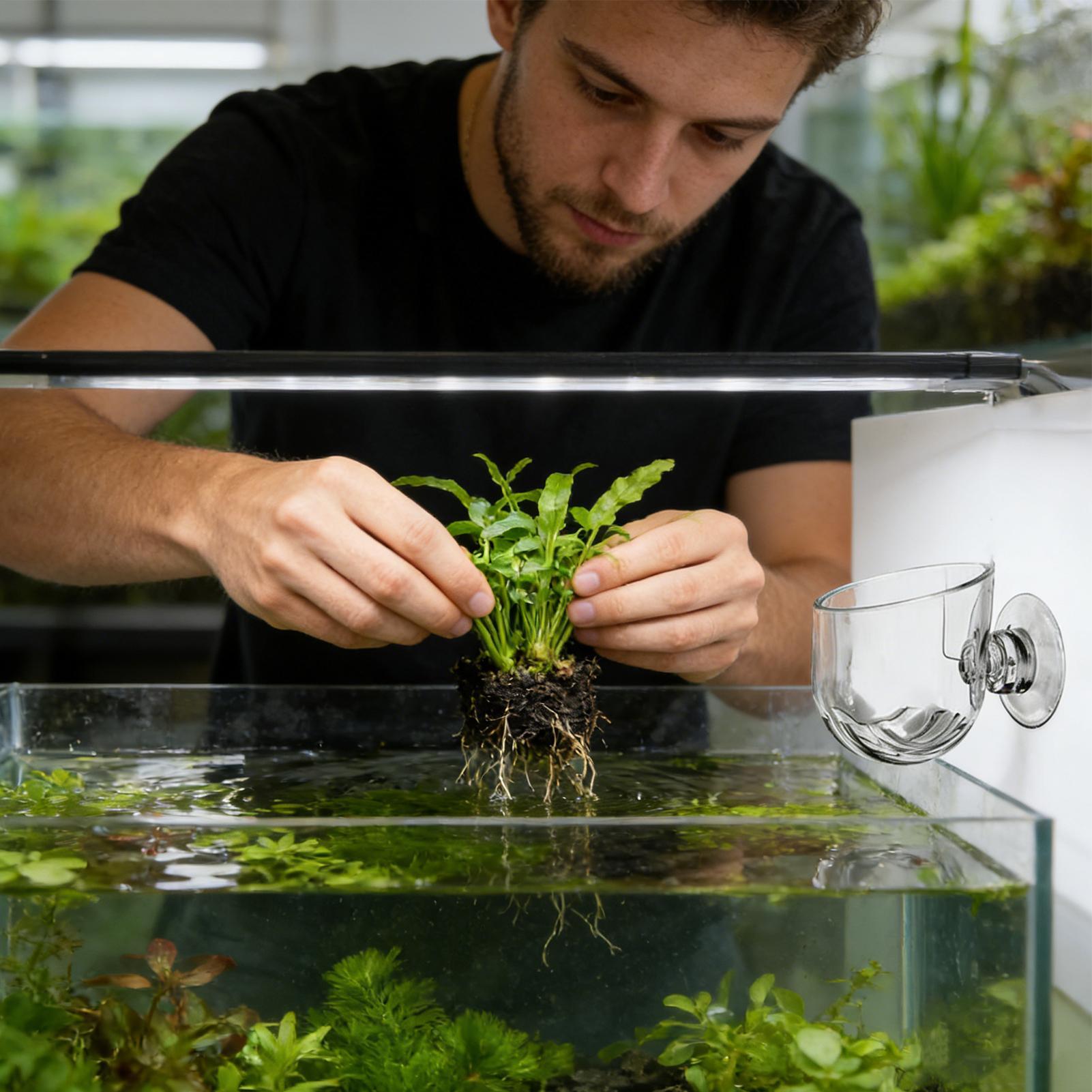 Acrylic Aquarium Plant Holder  - Aquarium Planted Background recension och pris